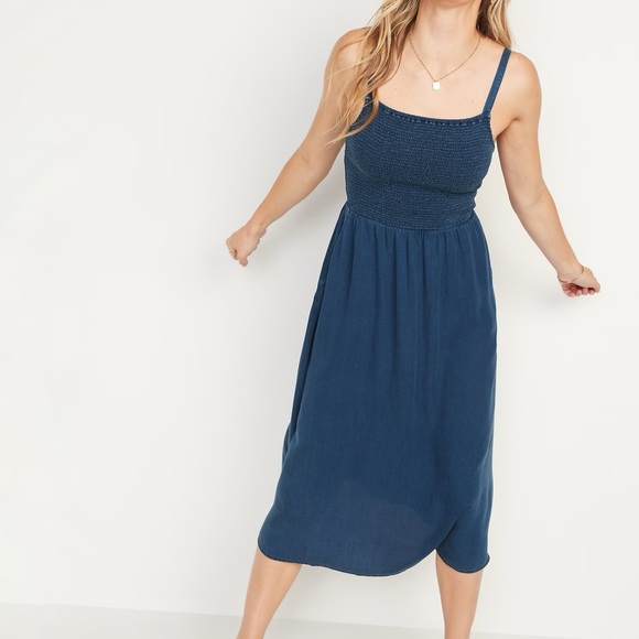 Old Navy Blue Sundress Sleeveless Spaghetti Strap - Picture 2 of 8